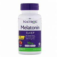 Препараты для сна Natrol Melatonin 10mg Straw - 60 +15 таб (817059)