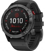 Спортивные часы Garmin Fenix 6X Pro Solar Edition Slate Gray With Black Band (010-02410-15)