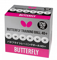 М'ячі Butterfly Training Ball (120 шт в уп), білі (bbt1)