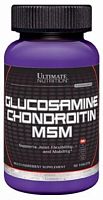 Здоровье суставов Ultimate Nutrition Glucosamine & Chondroitin MSM, 90 таб (104703)