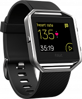Умные часы с пульсометром и GPS Fitbit Blaze Black